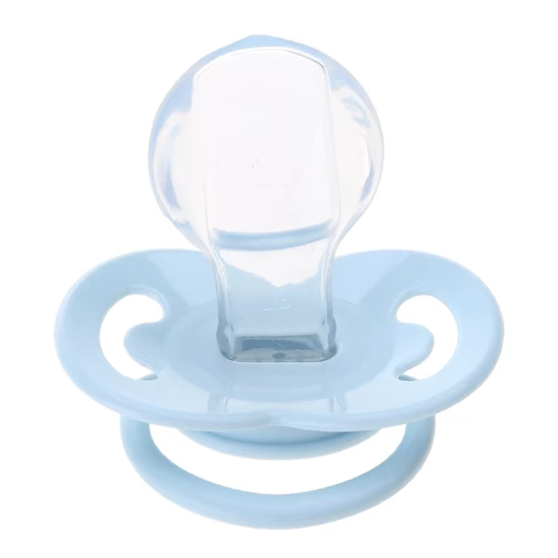 Safe Adult Pacifier Large Calibers Soft Silicone Pacifiers Soothes Your Mind Relax with Dummy Nipple for Stress Relief