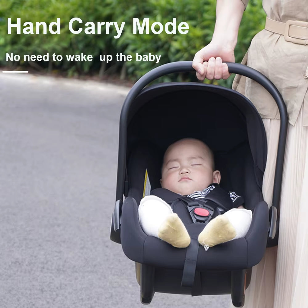 C018 Infant Car Seat Baby Car Seat with Carry Handle Adjustable Canopy 13Kg Load Bearing for Newborn Babies Infants