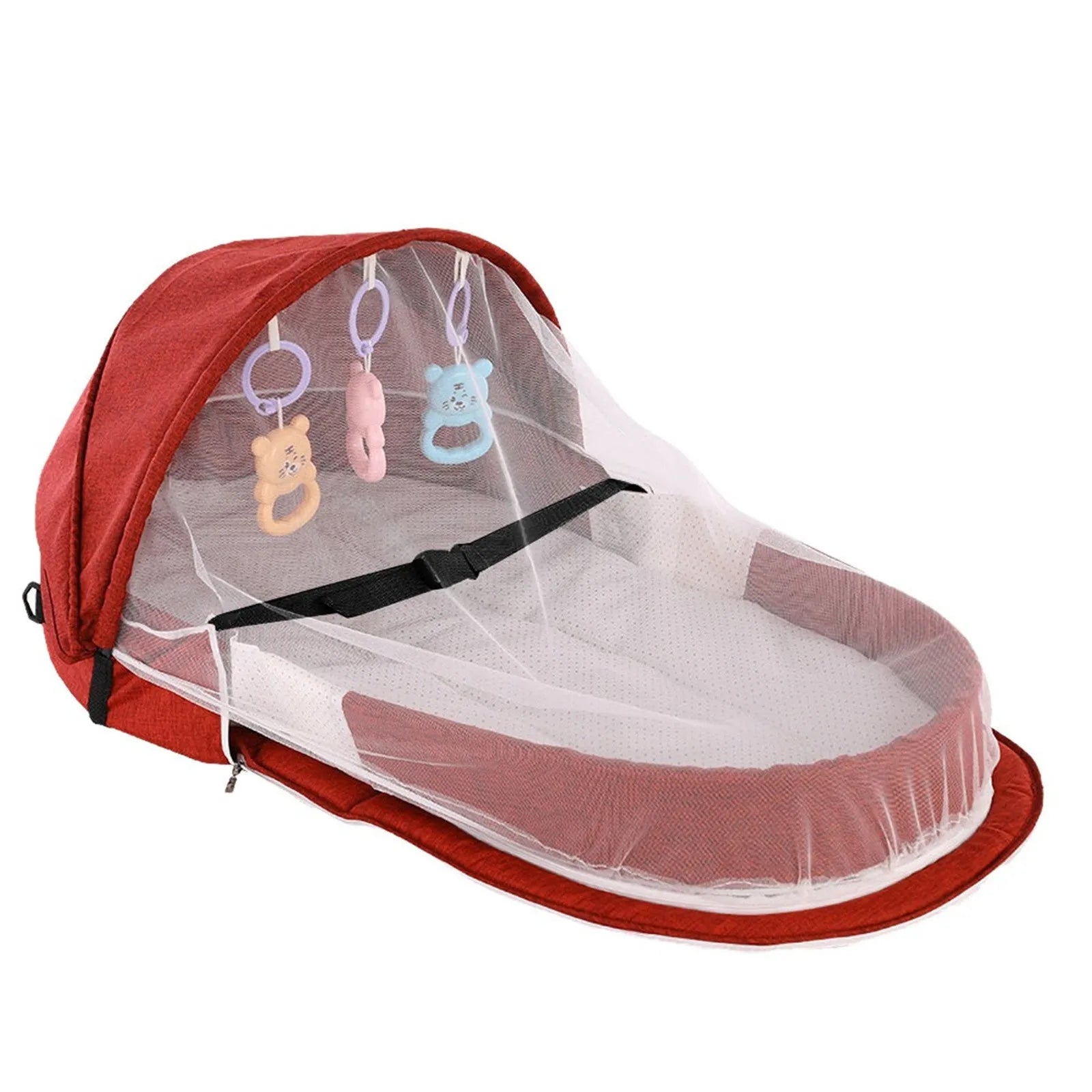 Outdoor Portable Baby Bed Newborn Baby Isolation Bionic Travel Crib Convenient Folding Anti-Stress Crib Middle Bed Baby Bassinet