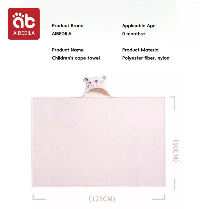 Cute Animal Baby Bath Towel Cartoon Rabbit Dinosaur Infant Towels Blanket with Hood Newborn Bath Wipe Baby Beach Towels