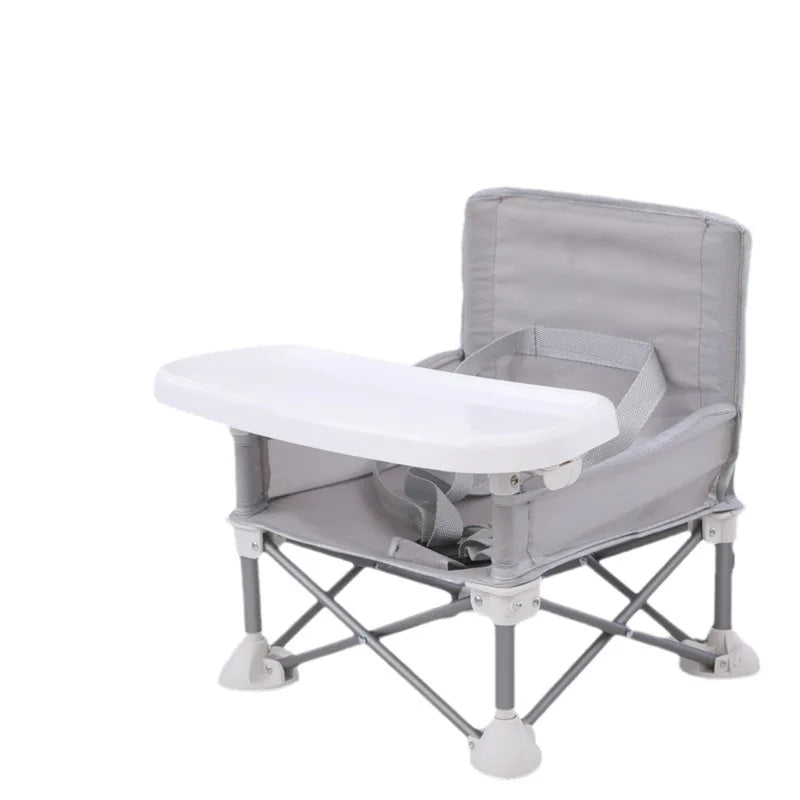 Foldable Portable Compact Baby Chair with Safe Belt Good Aluminium Alloy Chair for Travel Camping Picnics for Indoor Outdoor