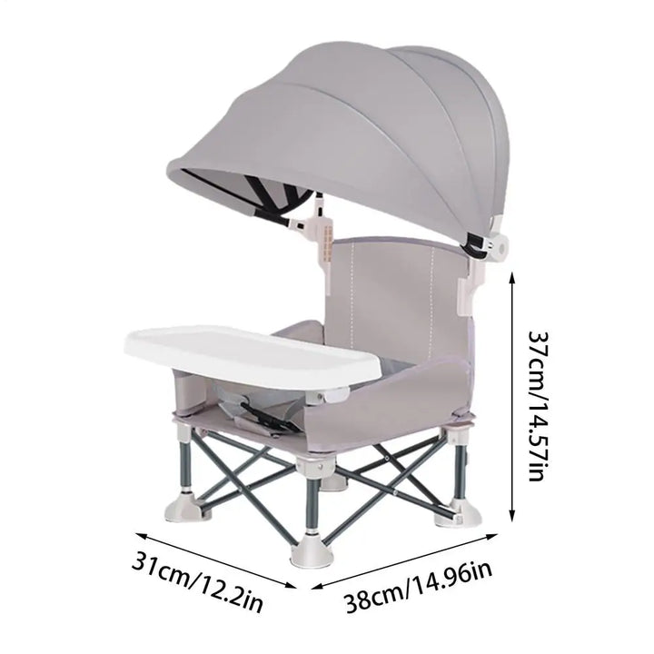 Durable High Chair with Adjustable Footrest and Detachable Cushion for Comfortable Feeding, for Growing Baby Feeding Chair