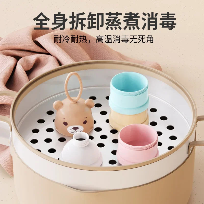 3 Grid Portable Milk Powder Box Container Toddle Baby Snacks Food Storage Box Formula Dispenser Milk Powder Bottles