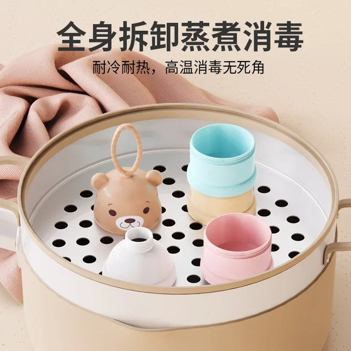 3 Grid Portable Milk Powder Box Container Toddle Baby Snacks Food Storage Box Formula Dispenser Milk Powder Bottles