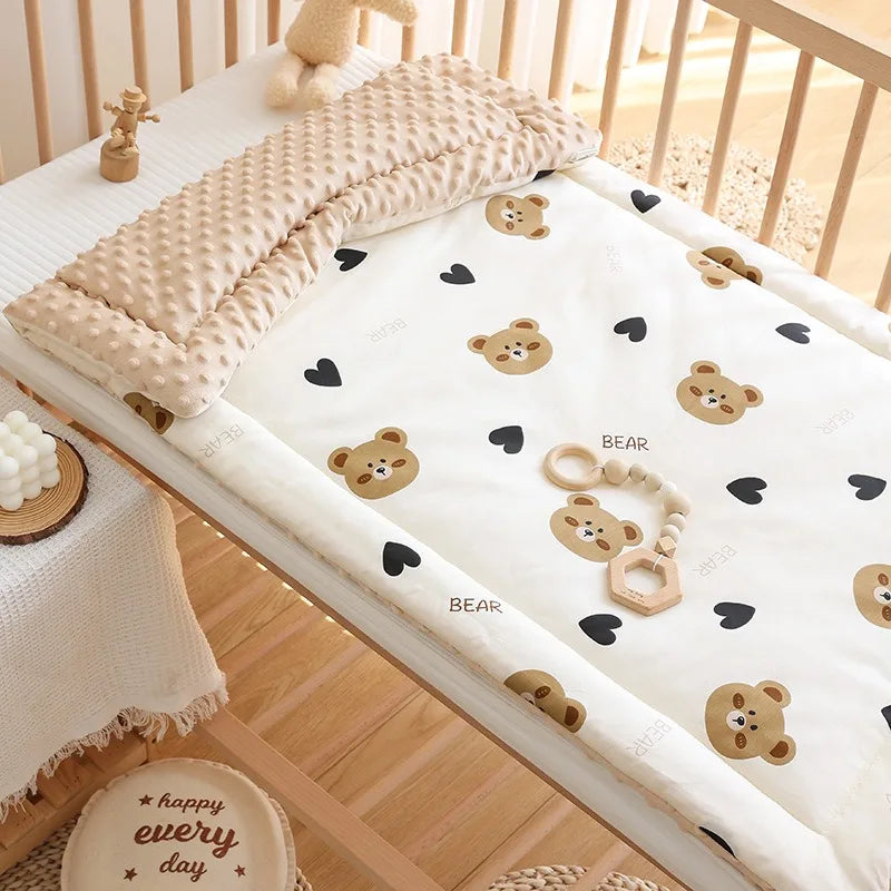 Newborn Crib Mattress Kindergarten Baby Small Quilt Children'S Mattress Mattress Pure Cotton Washable Nap Mattress