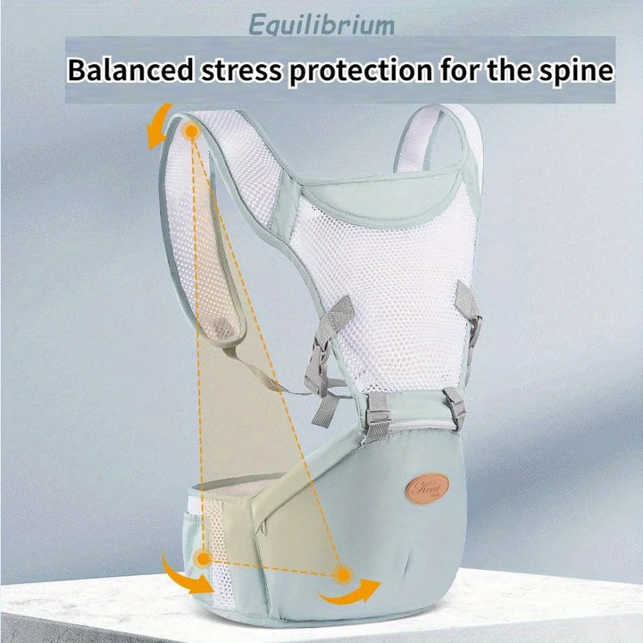 Polyester Cotton Waist Stool, Baby Carrier, Breathable Baby Hug, Support, Sitting Stool, Dual-Use, Outdoor Baby Carrying Tool