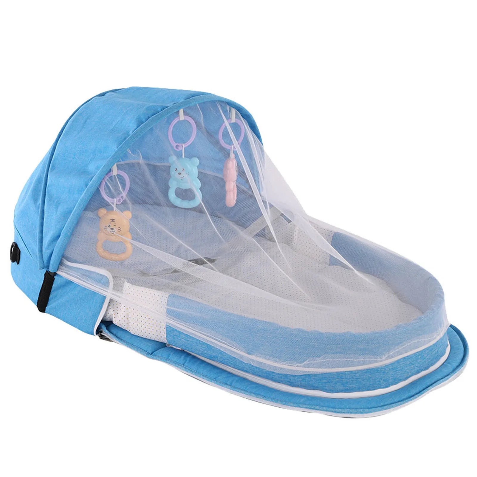 Outdoor Portable Baby Bed Newborn Baby Isolation Bionic Travel Crib Convenient Folding Anti-Stress Crib Middle Bed Baby Bassinet