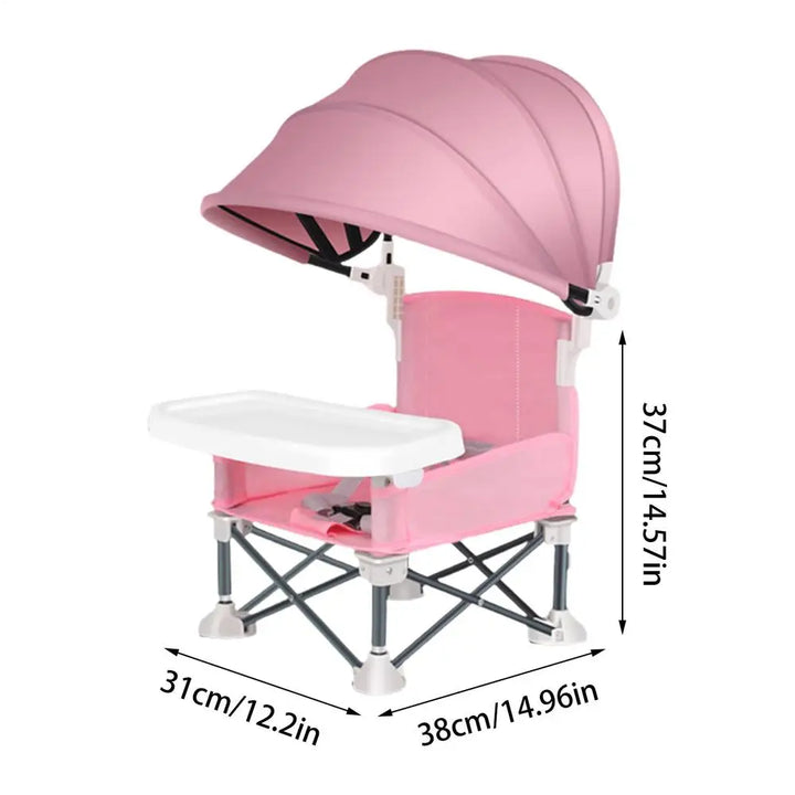 Durable High Chair with Adjustable Footrest and Detachable Cushion for Comfortable Feeding, for Growing Baby Feeding Chair