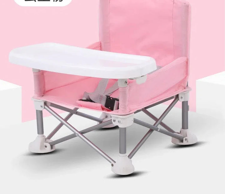 Foldable Portable Compact Baby Chair with Safe Belt Good Aluminium Alloy Chair for Travel Camping Picnics for Indoor Outdoor