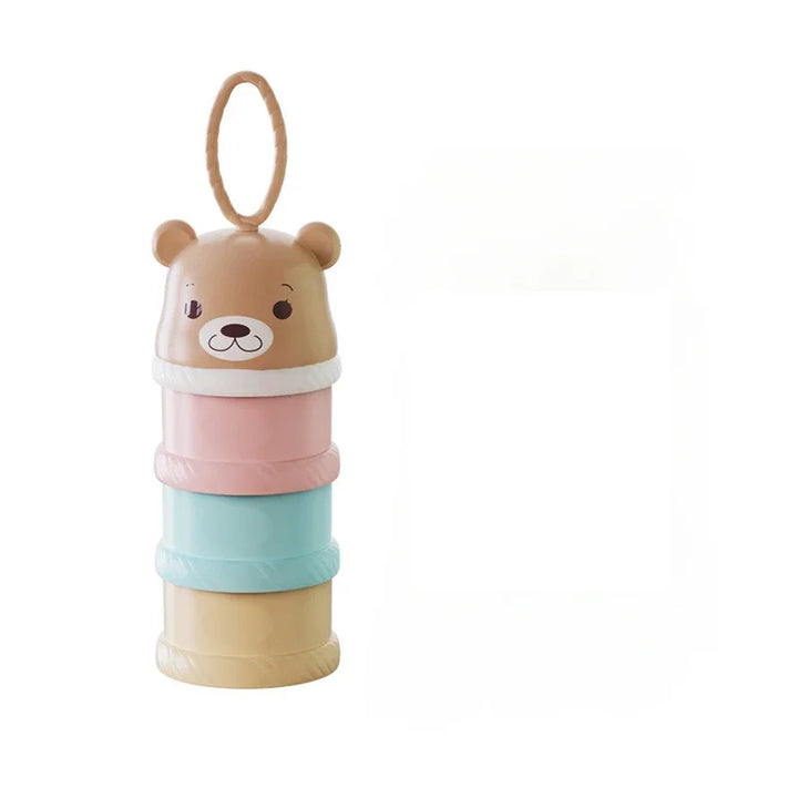 3 Grid Portable Milk Powder Box Container Toddle Baby Snacks Food Storage Box Formula Dispenser Milk Powder Bottles