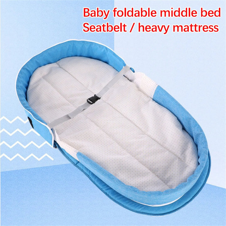 Outdoor Portable Baby Bed Newborn Baby Isolation Bionic Travel Crib Convenient Folding Anti-Stress Crib Middle Bed Baby Bassinet