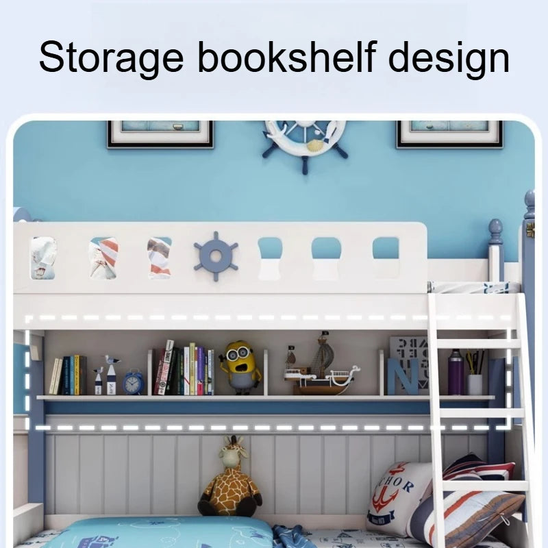 Bunk Bed Childrens Toddler Baby Crib Bassinet Montessori Trundle Princess Monster Wooden Hut Mezzanine Cradle Cot Letto Bambini