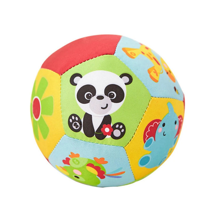 Brain Developmental Bumpy Ball Rattle Easy to Grasp Bumps Help Develop Motor Skills Cloth Touch Sensory Educational Toy for Baby