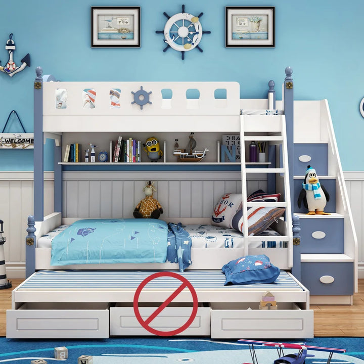 Bunk Bed Childrens Toddler Baby Crib Bassinet Montessori Trundle Princess Monster Wooden Hut Mezzanine Cradle Cot Letto Bambini