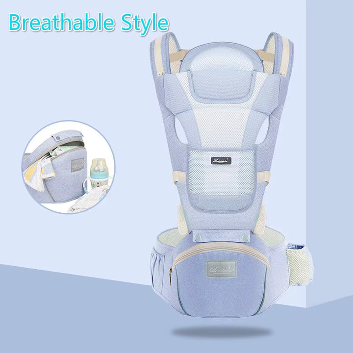 Ergonomic Baby Carrier Infant Baby Hipseat Carrier Front Facing Ergonomic Kangaroo Baby Wrap Sling for Baby Travel