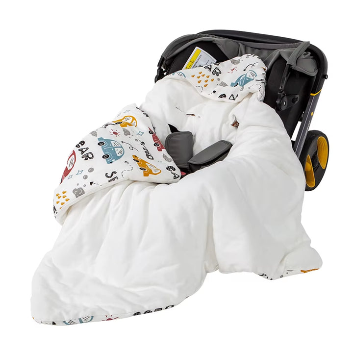 Baby Wrap Blanket for the Newborn with Windproof Hooded in a Infant Car Seat Winter Warm Envelope for Discharge 0-12 Months