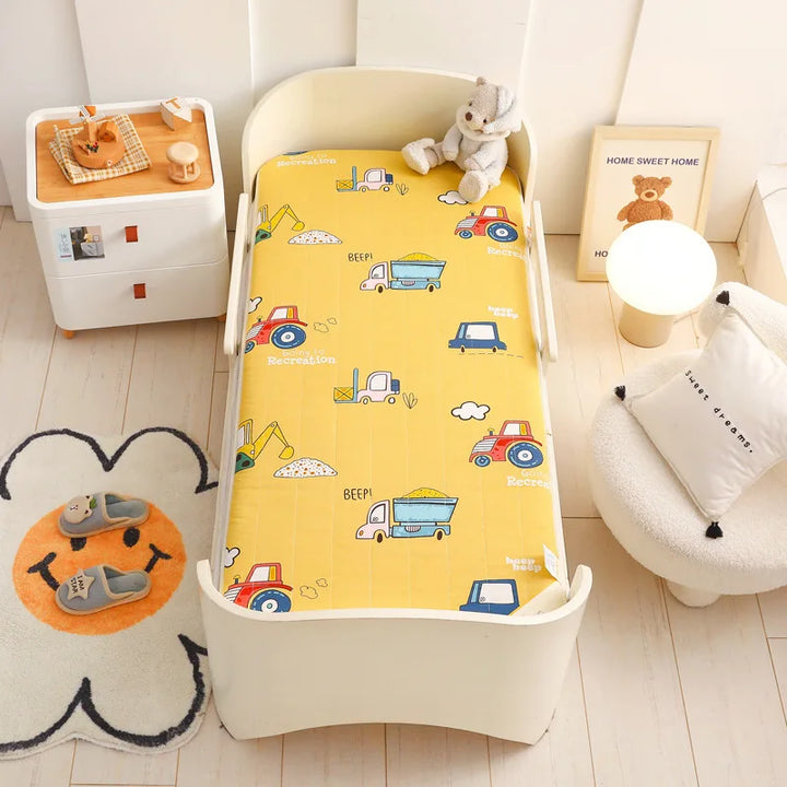 Crib Mattress Cotton Sleeping Mat Toddler Bed Mattresses Thick Baby Cradle Mattress Pad Cute Bed Crib Double Sides Baby Bedding