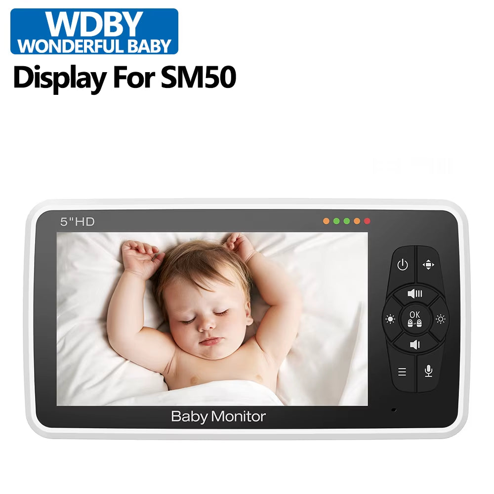 Separate Camera for SM50 Video Baby Monitor 4X Zoom PTZ Control Temperature Sensor IR Night Vision Baby Monitoring Accessories