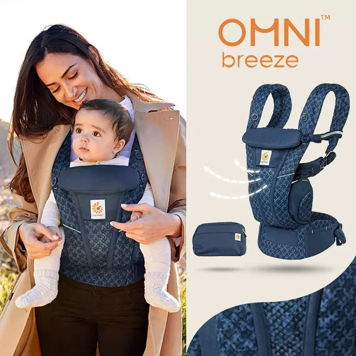Ergobaby All Carry Positions Breathable Mesh Baby Carrier, Enhancing Lumbar Support and Airflow (7-45 Pounds)