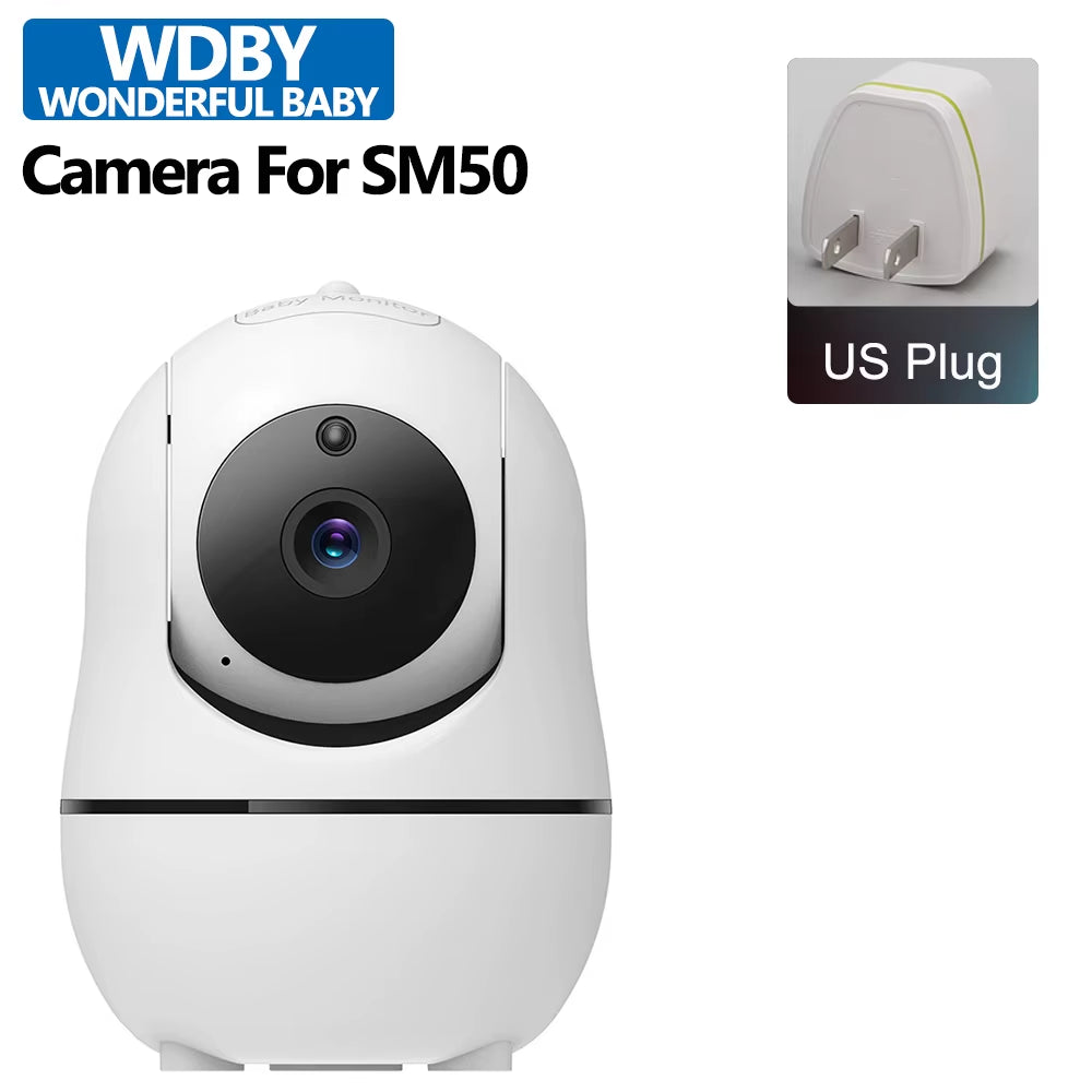Separate Camera for SM50 Video Baby Monitor 4X Zoom PTZ Control Temperature Sensor IR Night Vision Baby Monitoring Accessories