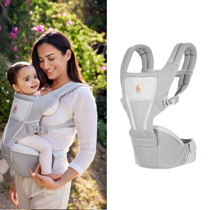 Ergobaby All Carry Positions Breathable Mesh Baby Carrier, Enhancing Lumbar Support and Airflow (7-45 Pounds)