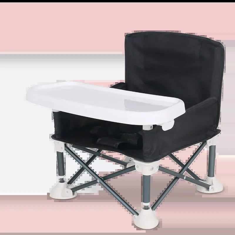 Foldable Portable Compact Baby Chair with Safe Belt Good Aluminium Alloy Chair for Travel Camping Picnics for Indoor Outdoor