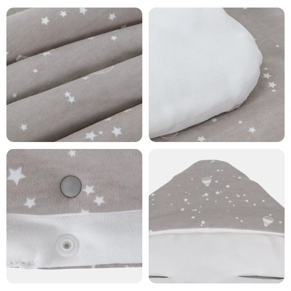 Baby Wrap Blanket for the Newborn with Windproof Hooded in a Infant Car Seat Winter Warm Envelope for Discharge 0-12 Months