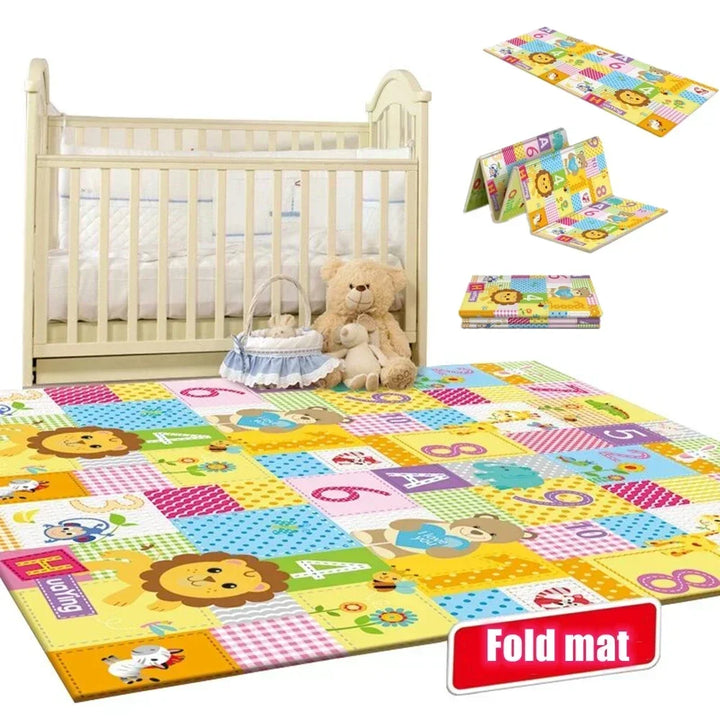 Foldable Baby Play Mat Non-Toxic Educational Children'S Carpet in the Nursery Climbing Pad Kids Rug Activitys Games Toys 180*100