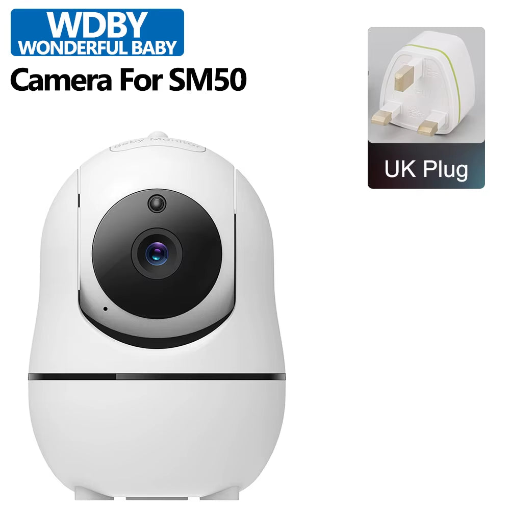 Separate Camera for SM50 Video Baby Monitor 4X Zoom PTZ Control Temperature Sensor IR Night Vision Baby Monitoring Accessories