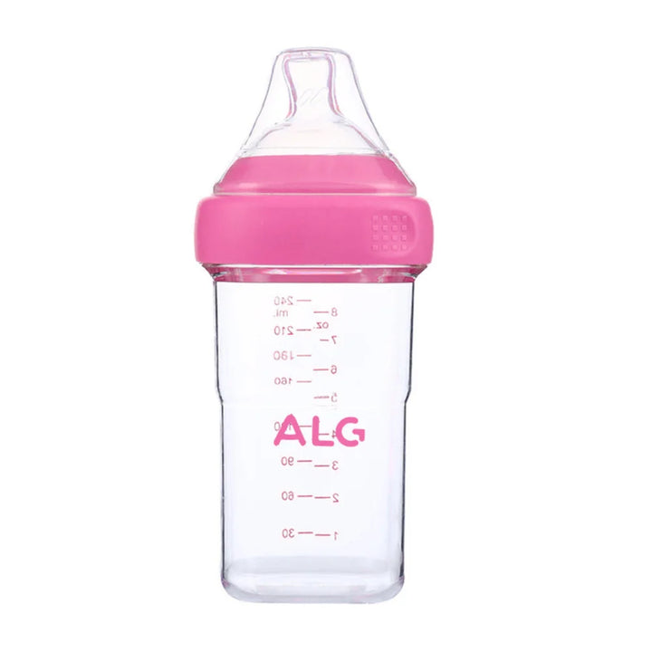 0-3 Years Old Newborn Baby Anti-Fall and Anti-Colic PP Milk Bottle, 150Ml-240Ml Children'S Bottle, Three Colors Optional Bottle