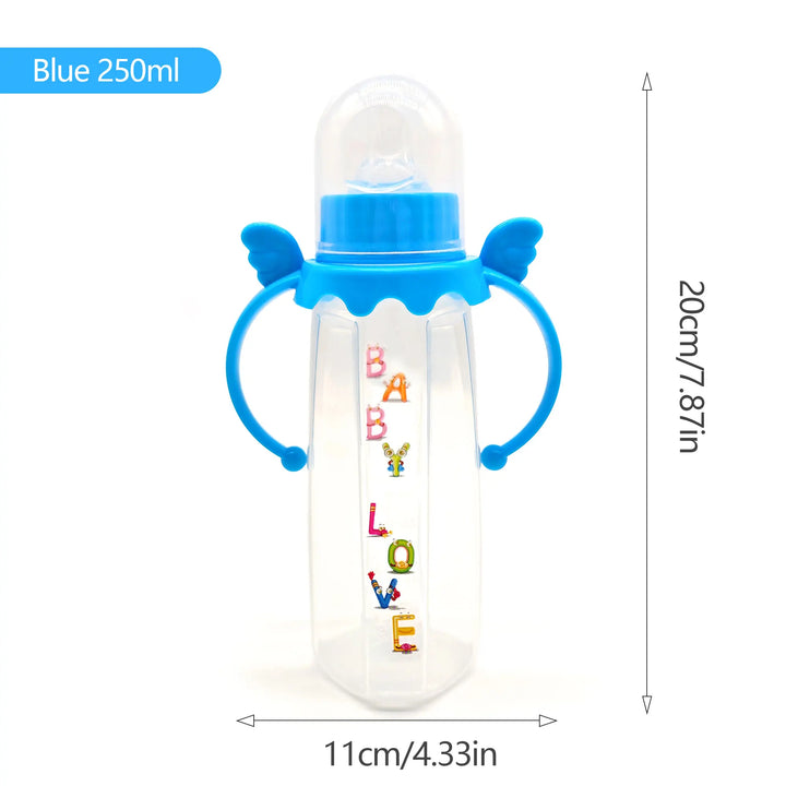240Ml Newborn Cartoon Bottle, Bpa-Free, Cartoon Shape Baby PP Bottle, Drop-Proof and Leak-Proof Baby Feeding Bottle