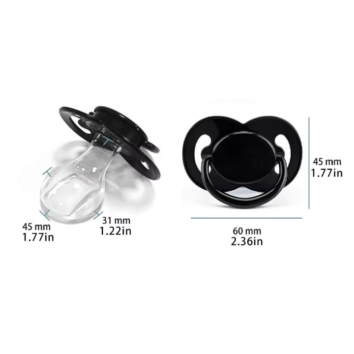 Safe Adult Pacifier Large Calibers Soft Silicone Pacifiers Soothes Your Mind Relax with Dummy Nipple for Stress Relief