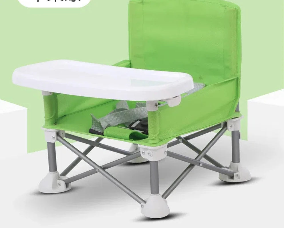 Foldable Portable Compact Baby Chair with Safe Belt Good Aluminium Alloy Chair for Travel Camping Picnics for Indoor Outdoor