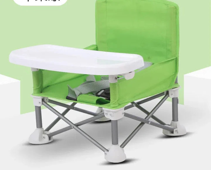 Foldable Portable Compact Baby Chair with Safe Belt Good Aluminium Alloy Chair for Travel Camping Picnics for Indoor Outdoor