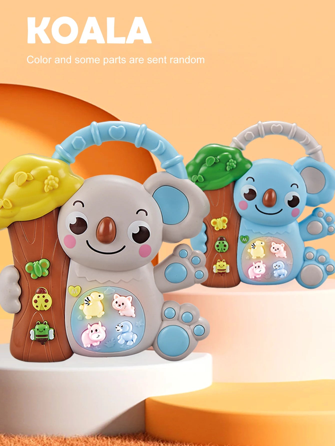 Cartoon Animal Electronic Keyboard, Lighting Music Piano Multi-Mode Sound Effect Switching, Puzzle Early Education Toys for 3+