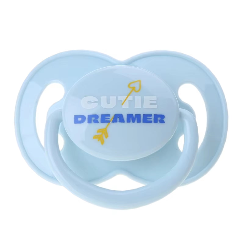 Safe Adult Pacifier Large Calibers Soft Silicone Pacifiers Soothes Your Mind Relax with Dummy Nipple for Stress Relief