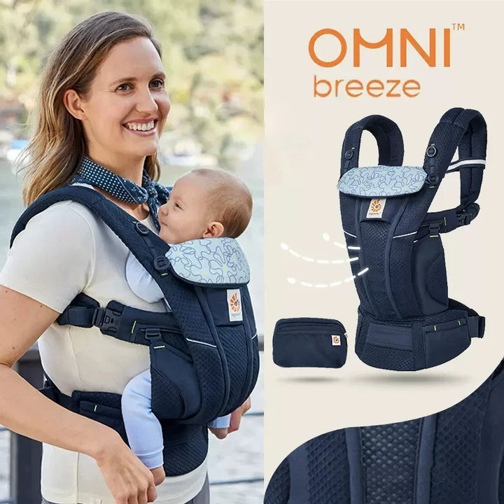 Ergobaby All Carry Positions Breathable Mesh Baby Carrier, Enhancing Lumbar Support and Airflow (7-45 Pounds)