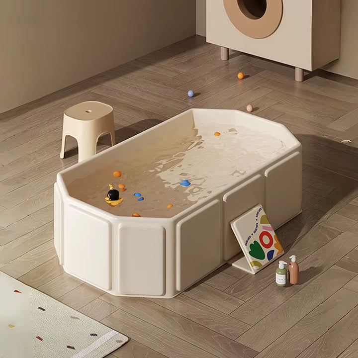 Summer Baby Bathtub Pvc Large Size Folding Bath Tub Infant Newborn Tub Portable Storage No Installation 0-5 Years Old