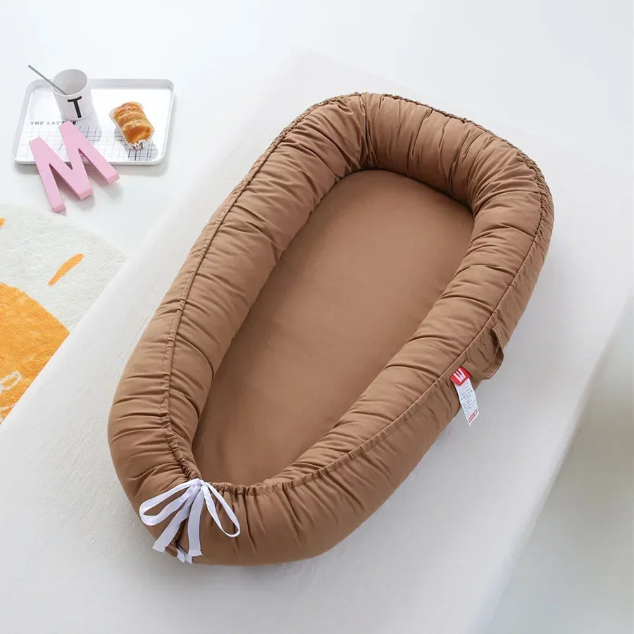 Cot Baby Bed Portable Bassinet Travel Bed Bassinet Bumper with Pillow Portable Crib Gifts Cotton Baby Nest Bassinet Baby Cribs