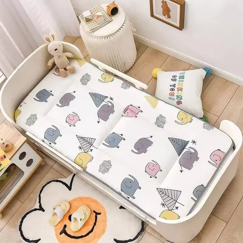 Crib Mattress Cotton Sleeping Mat Toddler Bed Mattresses Thick Baby Cradle Mattress Pad Cute Bed Crib Double Sides Baby Bedding