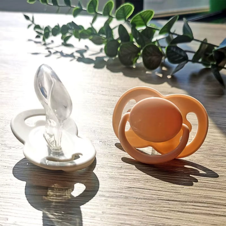 Safe Adult Pacifier Large Calibers Soft Silicone Pacifiers Soothes Your Mind Relax with Dummy Nipple for Stress Relief