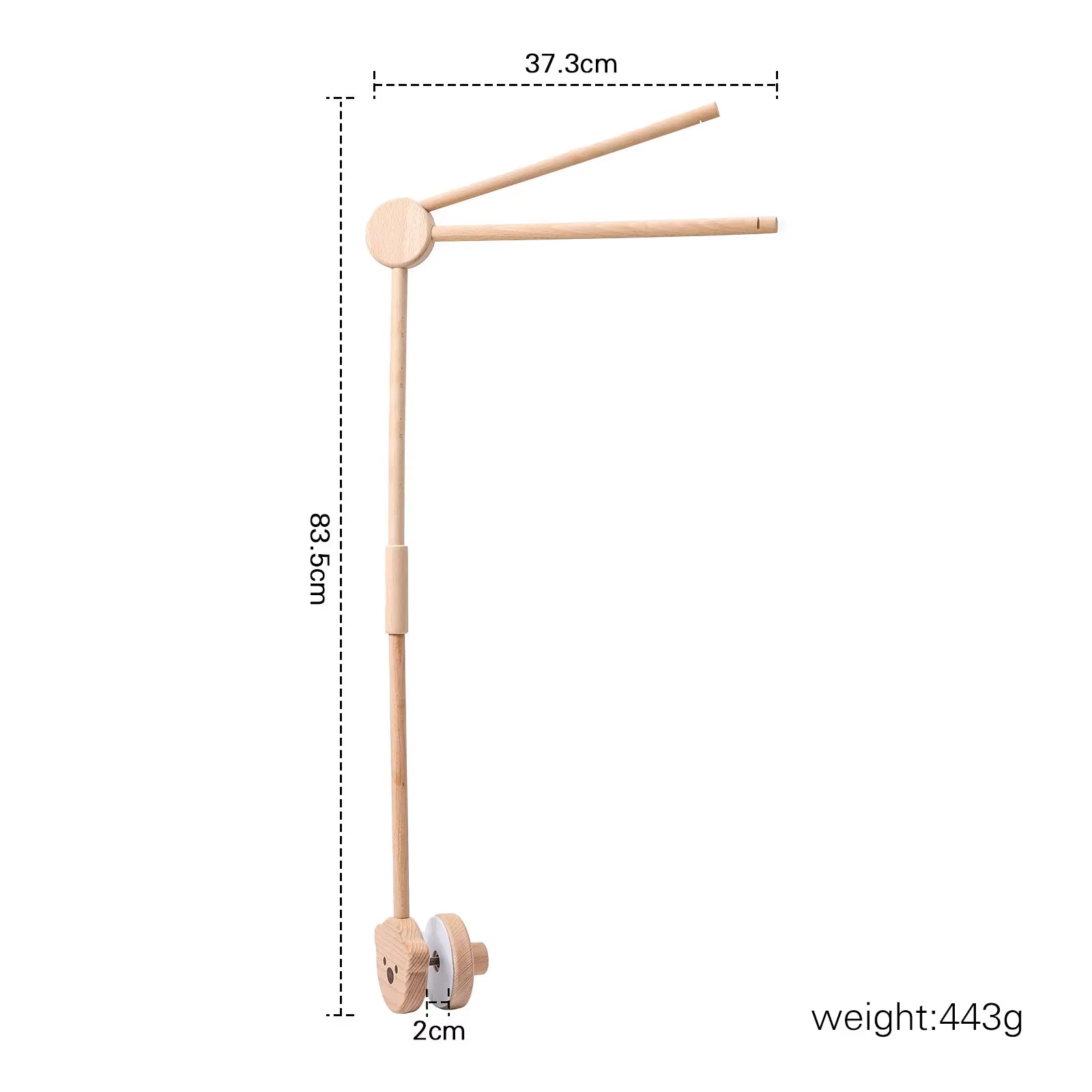 Revolving Music Box for Newborns Baby Crib Imitation Wood Color Hanging Rattle Baby Soothing Musical Toys 0-12 Months Baby Gift