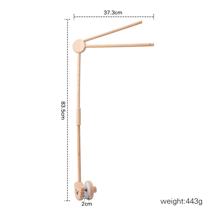 Revolving Music Box for Newborns Baby Crib Imitation Wood Color Hanging Rattle Baby Soothing Musical Toys 0-12 Months Baby Gift