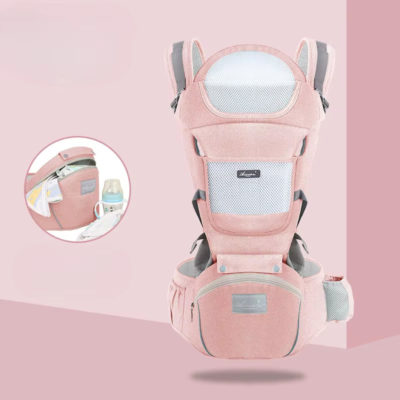 Ergonomic Newborn Baby Carrier Waist Stool Backpack Shoulder Swaddle Sling Wrap Infant 0 to 36 Months Carrier Stool Baby Hipseat
