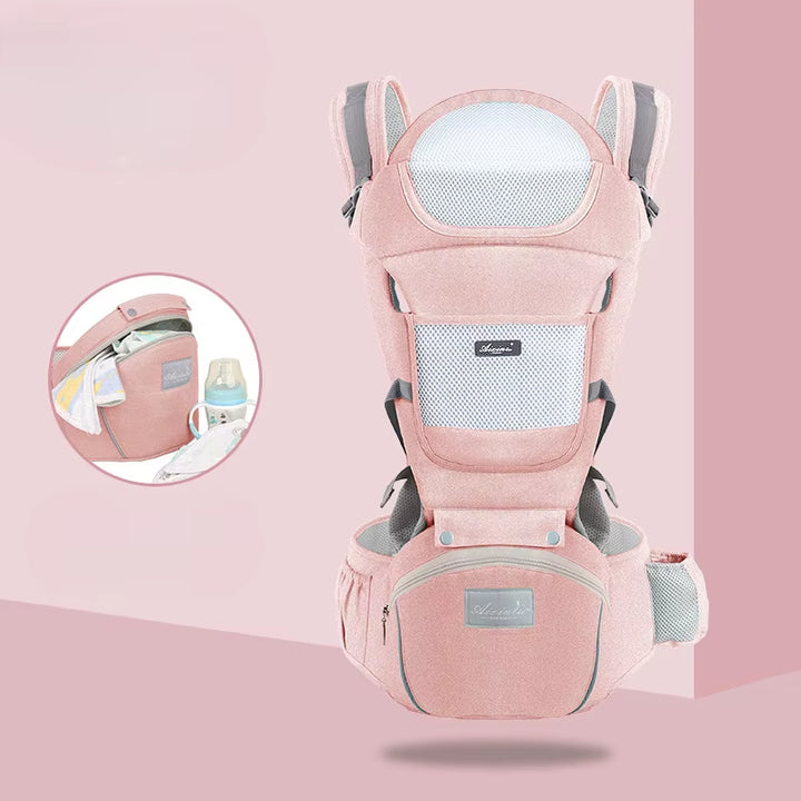 Ergonomic Newborn Baby Carrier Waist Stool Backpack Shoulder Swaddle Sling Wrap Infant 0 to 36 Months Carrier Stool Baby Hipseat