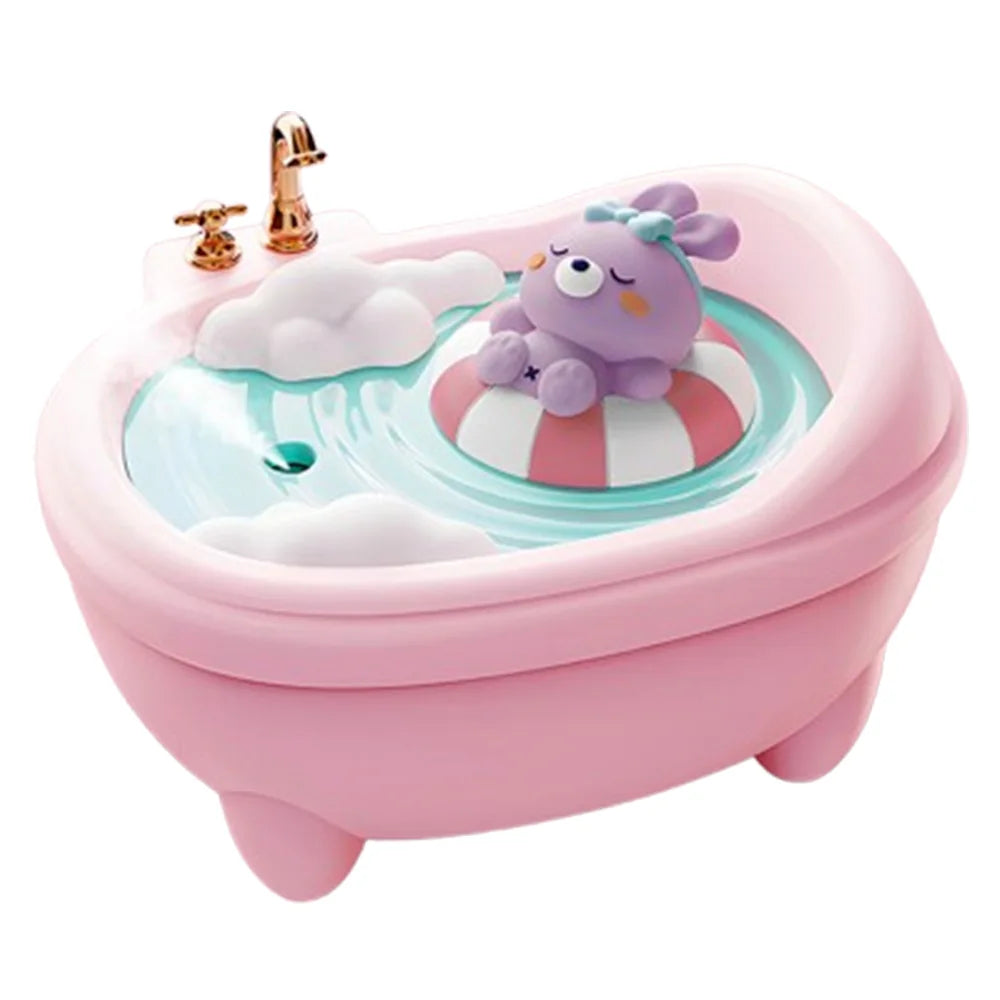 Cartoon Air Humidifier Colourful Lighting 340ML Mini Bathtub Shape Diffuser Kids Toy Cute Duck Humidifiers Cars Desktop Silent