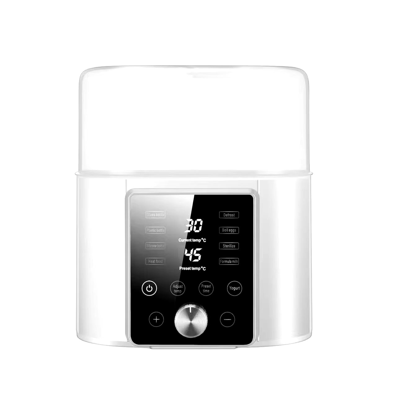 Multi Function Baby Bottle Warmer Heater Sterilizer 8-In-1 Fast Milk Warmer with Timer Breast Milk or Formula Fits 2 Bottles