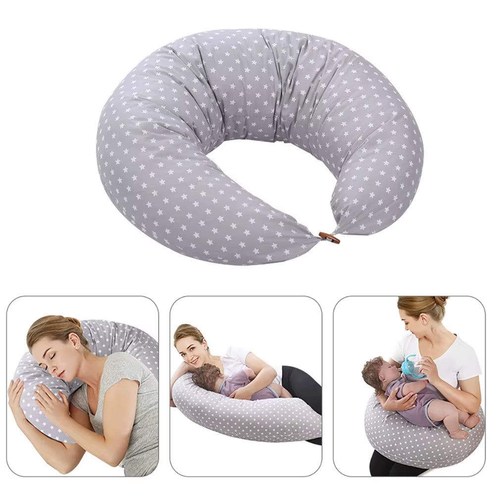 Angku 70.9*51.2*13.8 Inches Pregnancy Pillow Removable Pillow for Pregnant Women 2PCS Nursing Pillow Breastfeeding Cushion