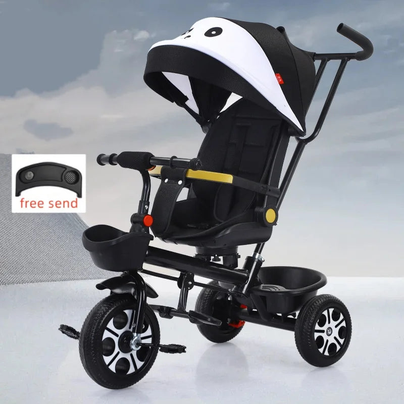 High Quality Poussette Bébé, Baby Tricycle Stroller for 1-3-6 Year Old,Multifunctional Can Lie down Children'S Tricycle Stroller