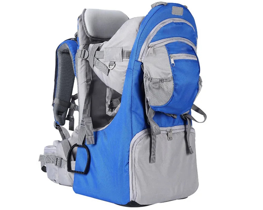Baby Backpack Carrier,Ergonomic Childcarrier Hiking with Sun Canopy,Safe Toddler Hiking Backpack Carrier with Large Storage Spac